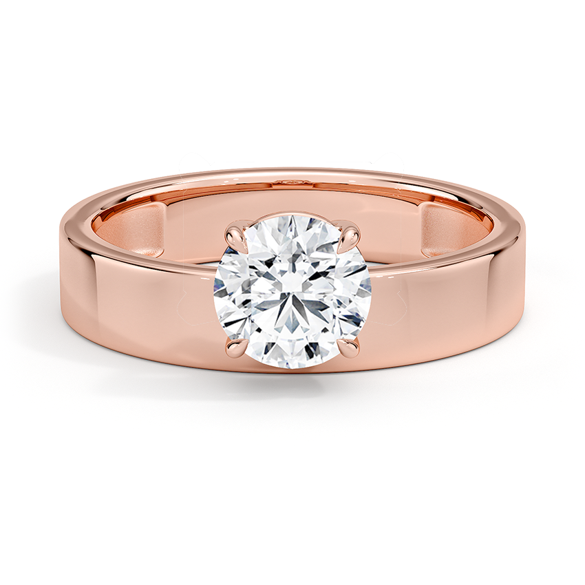 Peyton Floating Diamond Solitaire Ring
