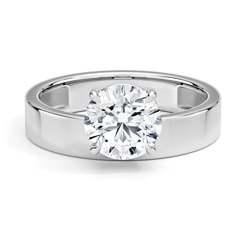 Peyton Floating Diamond Solitaire Ring