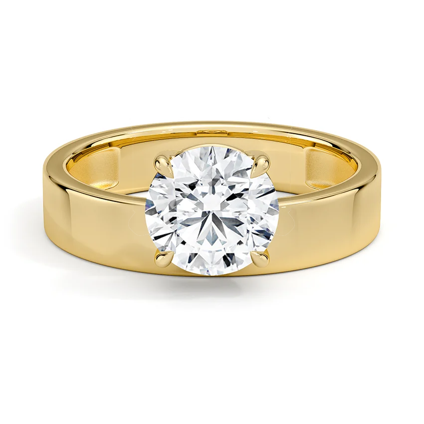 Peyton Floating Diamond Solitaire Ring