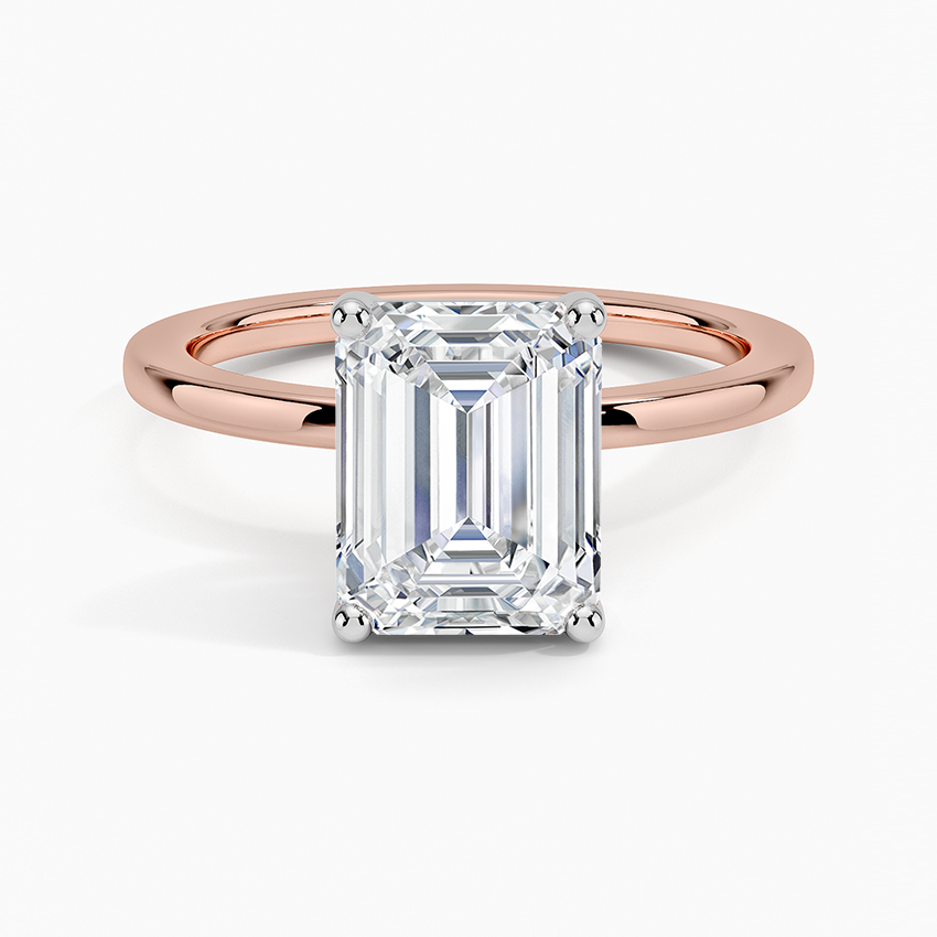 Mixed Metal Perfect Fit Solitaire Ring