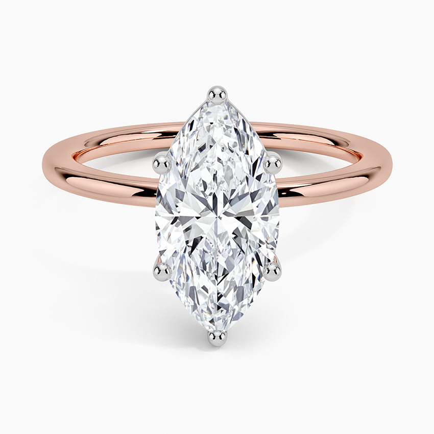 Mixed Metal Perfect Fit Solitaire Ring