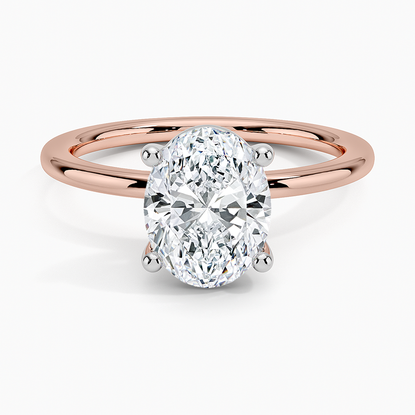 Mixed Metal Perfect Fit Solitaire Ring