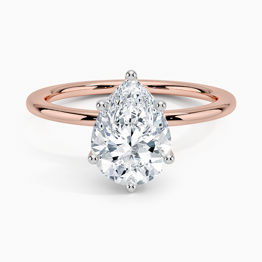 Mixed Metal Perfect Fit Solitaire Ring