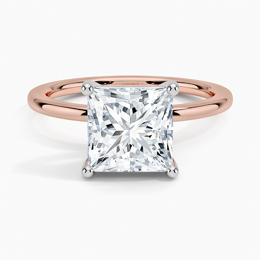 Mixed Metal Perfect Fit Solitaire Ring