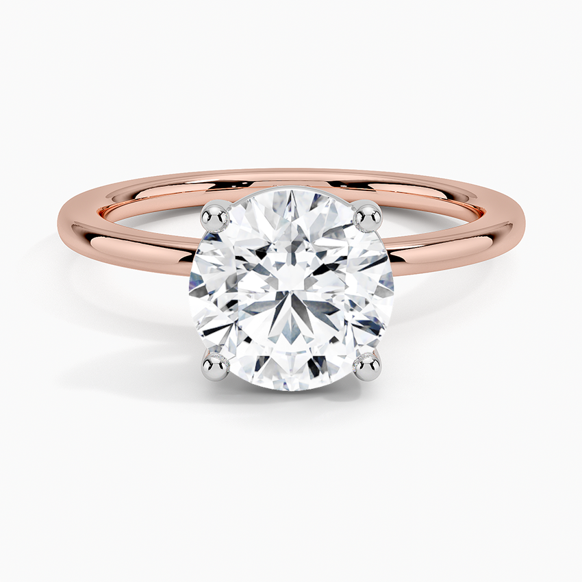 Mixed Metal Perfect Fit Solitaire Ring
