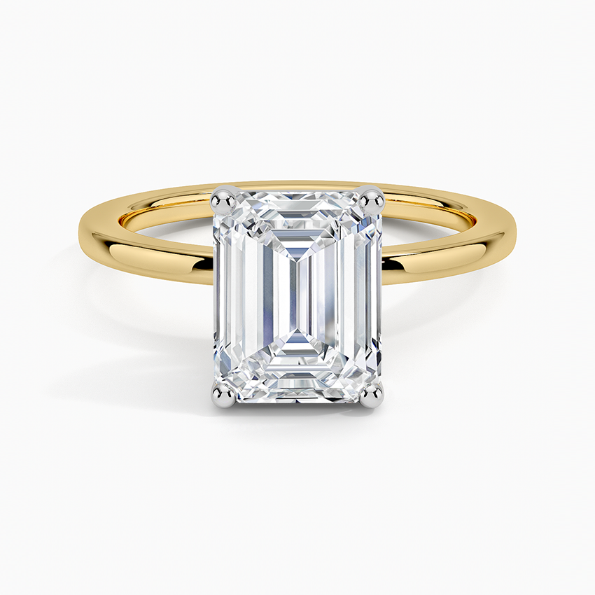 Mixed Metal Perfect Fit Solitaire Ring