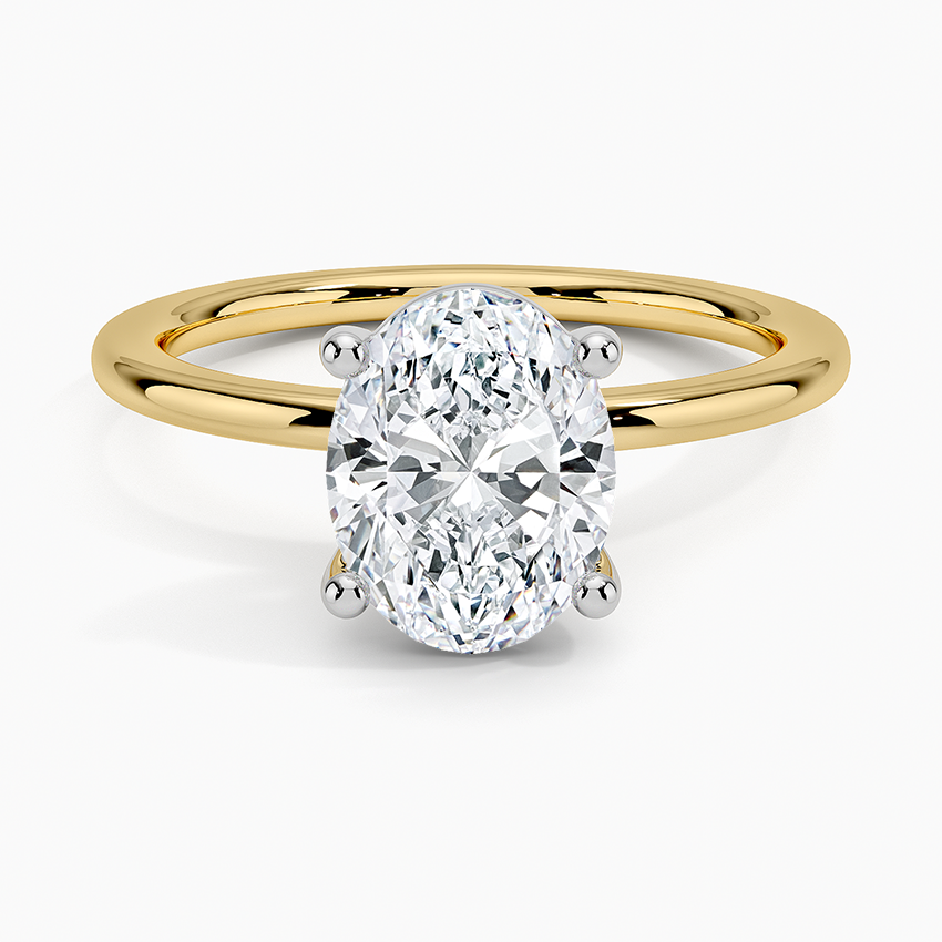 Mixed Metal Perfect Fit Solitaire Ring