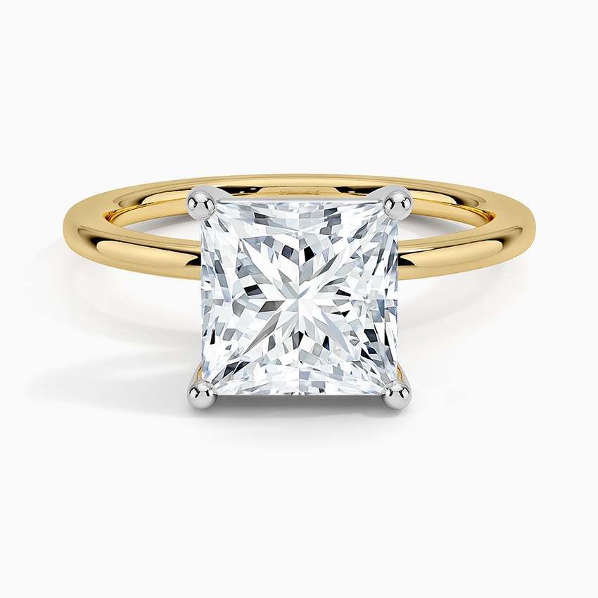 Mixed Metal Perfect Fit Solitaire Ring