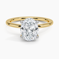 Platinum Mixed Metal Perfect Fit Solitaire Ring