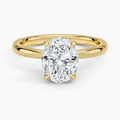 Petal 2mm Solitaire Ring