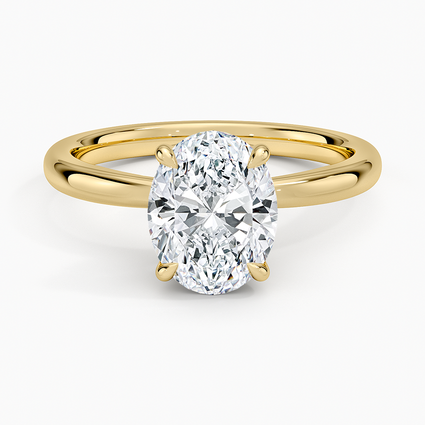 Petal 2mm Solitaire Ring