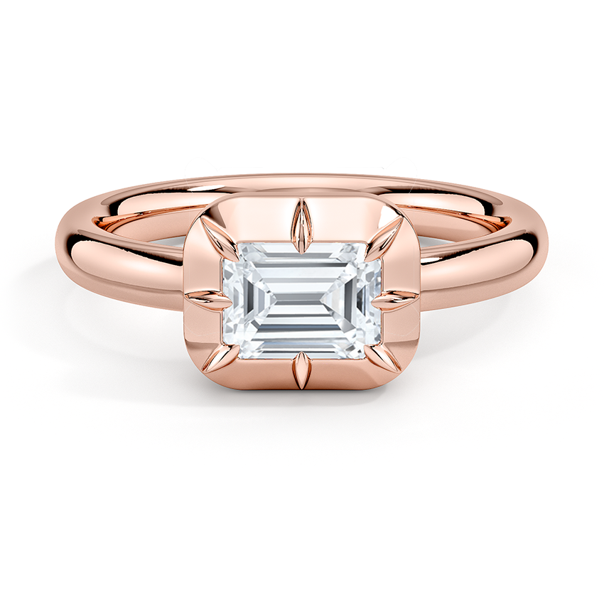 Harper East-West Bezel-Prong Solitaire Ring