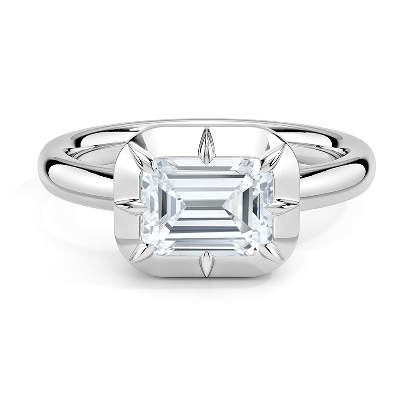 Harper East-West Bezel-Prong Solitaire Ring