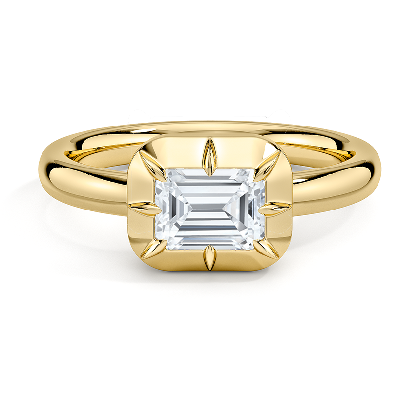 Harper East-West Bezel-Prong Solitaire Ring