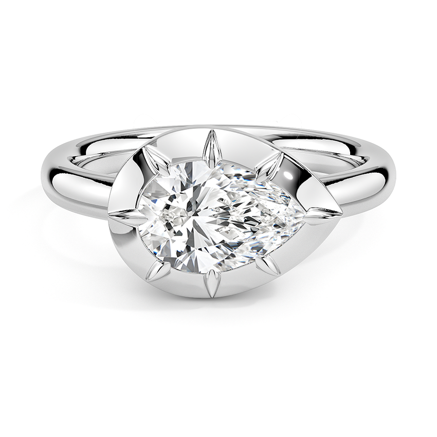Harper East-West Bezel-Prong Solitaire Ring