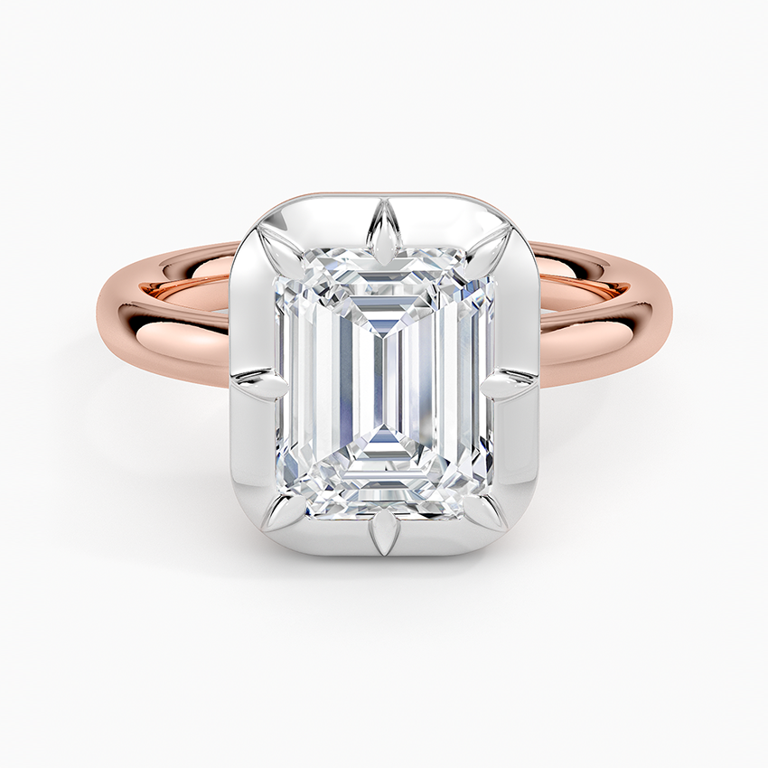 Harper Mixed Metal Solitaire Ring
