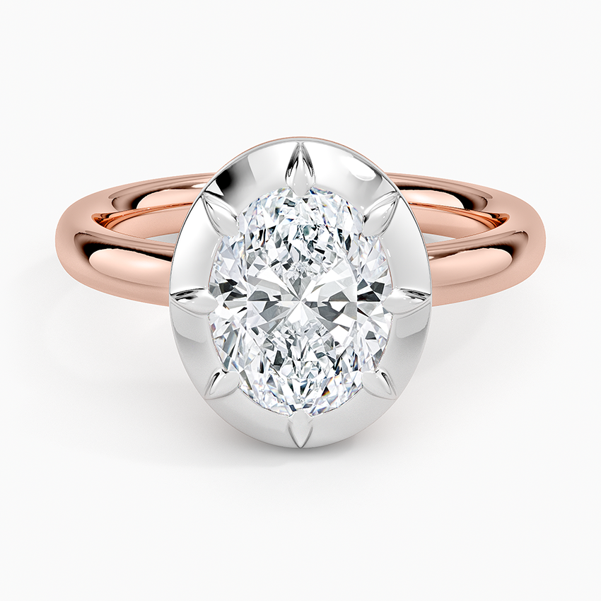 Harper Mixed Metal Solitaire Ring