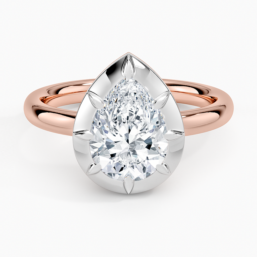 Harper Mixed Metal Solitaire Ring