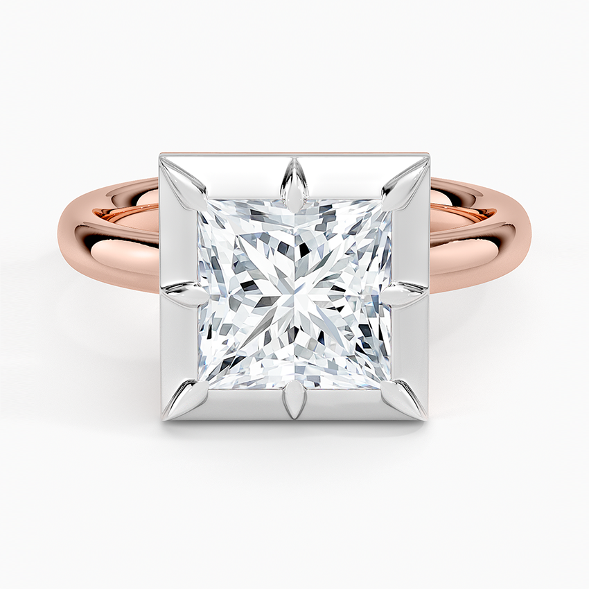 Harper Mixed Metal Solitaire Ring