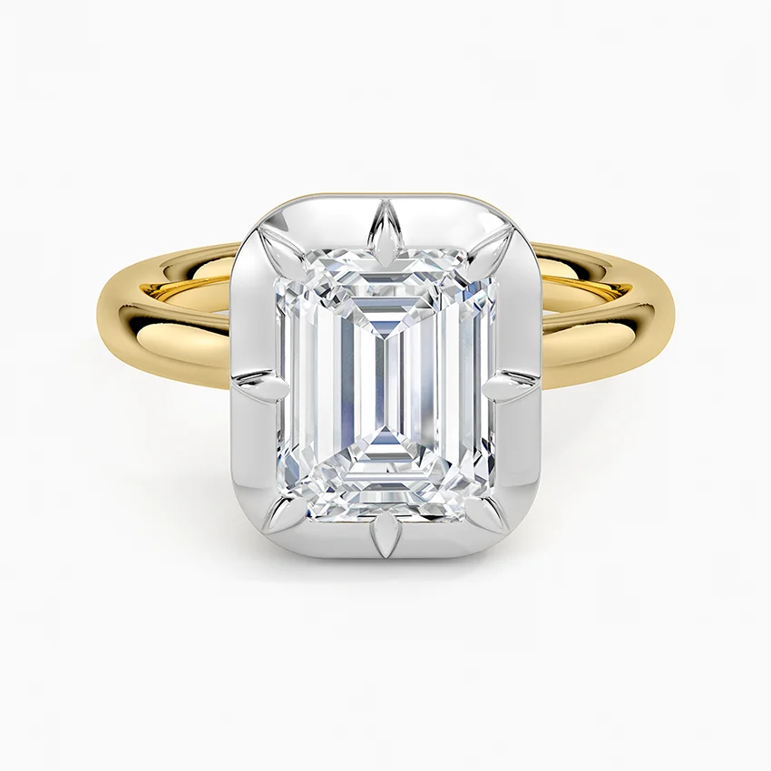 Harper Mixed Metal Solitaire Ring