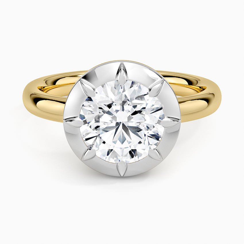 Harper Mixed Metal Solitaire Ring