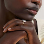 Harper Mixed Metal Solitaire Ring