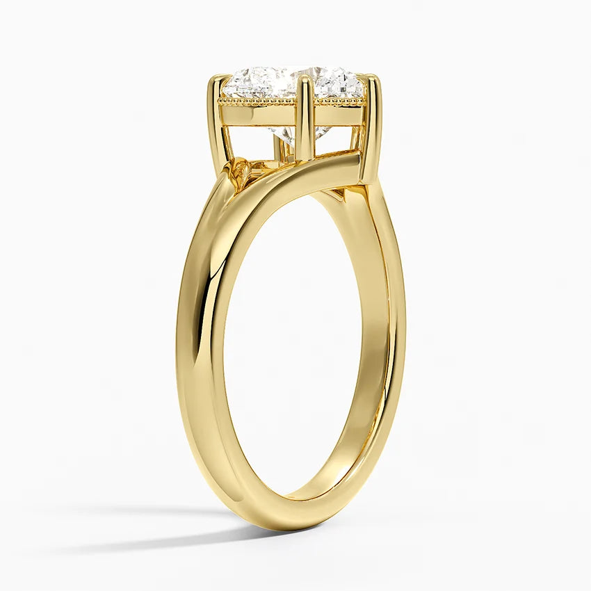 Cora Split Shank Solitaire Ring
