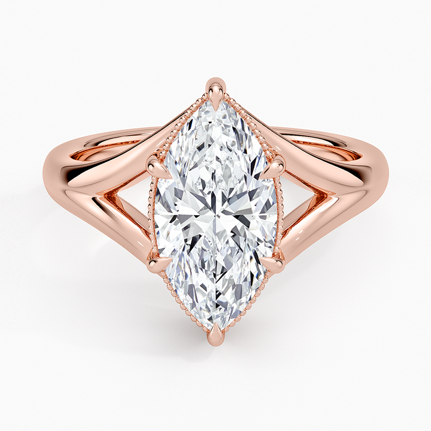 Cora Split Shank Solitaire Ring