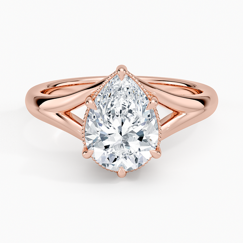 Cora Split Shank Solitaire Ring