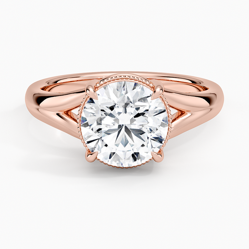 Cora Split Shank Solitaire Ring