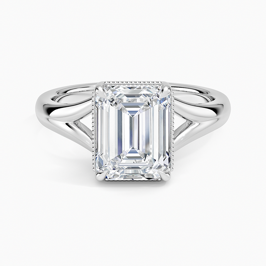 Cora Split Shank Solitaire Ring