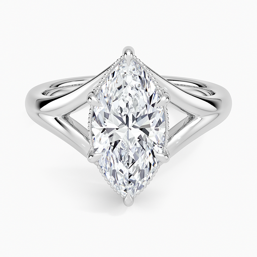 Cora Split Shank Solitaire Ring
