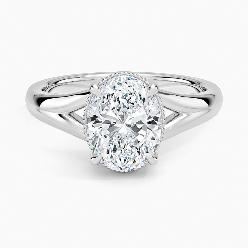 Cora Split Shank Solitaire Ring
