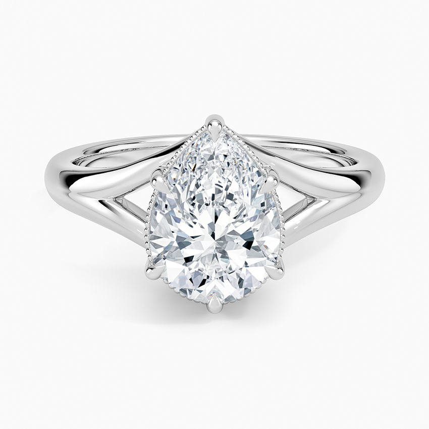 Cora Split Shank Solitaire Ring