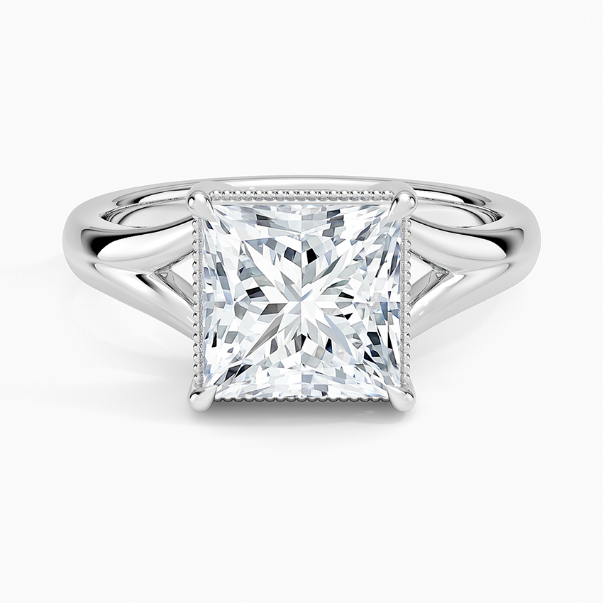 Cora Split Shank Solitaire Ring