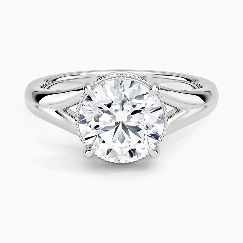 Cora Split Shank Solitaire Ring