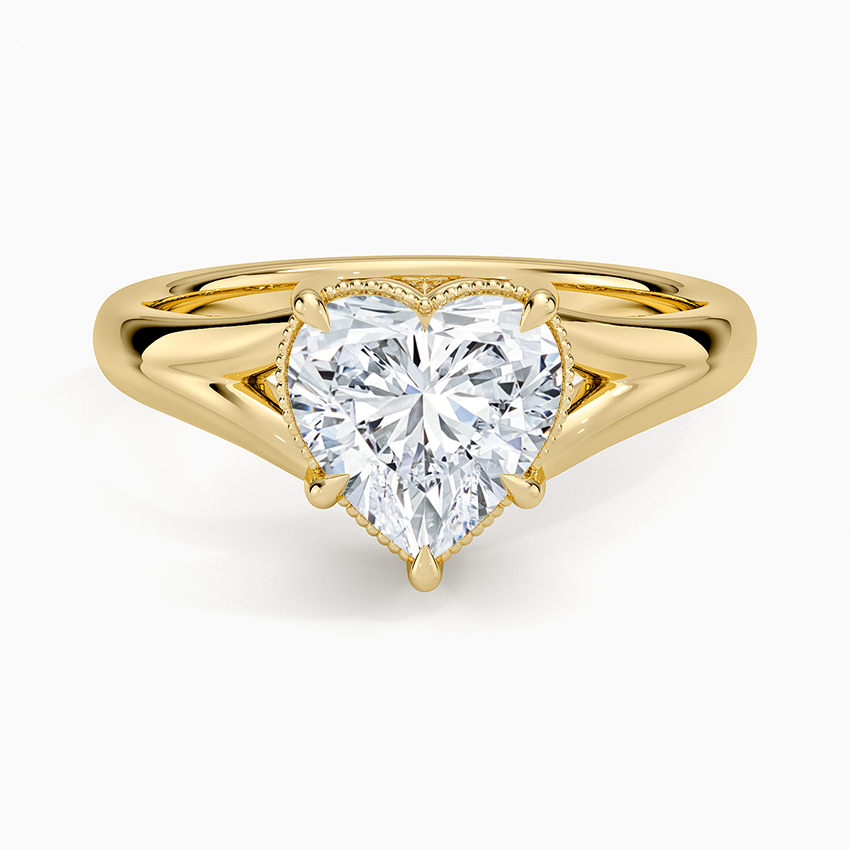 Cora Split Shank Solitaire Ring