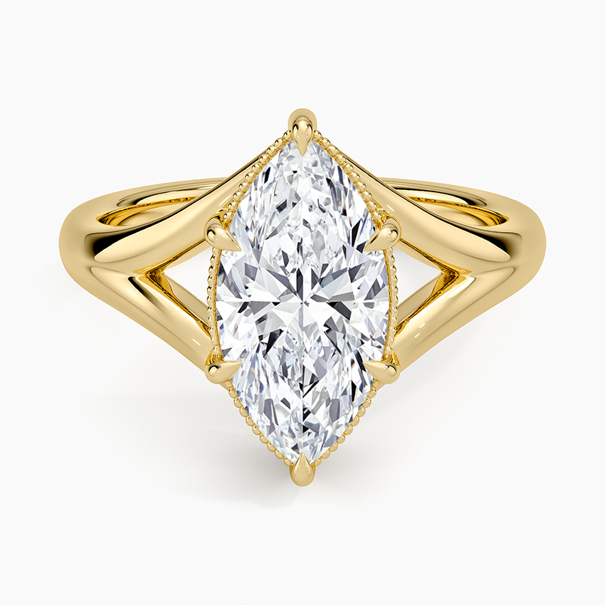 Cora Split Shank Solitaire Ring