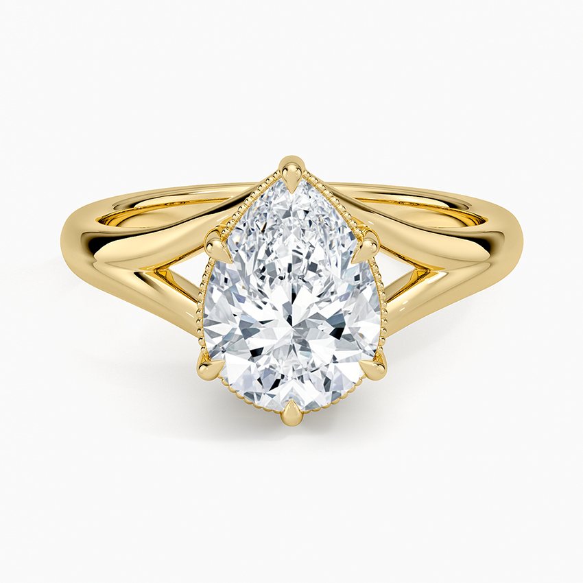 Cora Split Shank Solitaire Ring