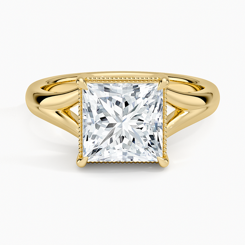 Cora Split Shank Solitaire Ring