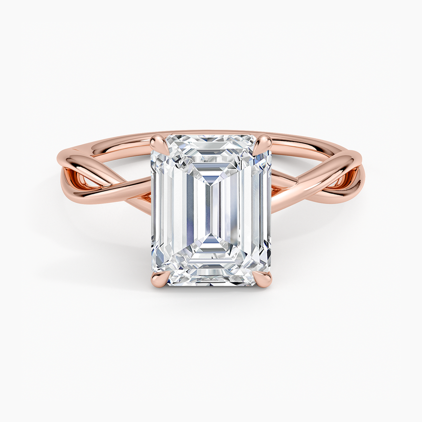 Alya Twist Solitaire Ring