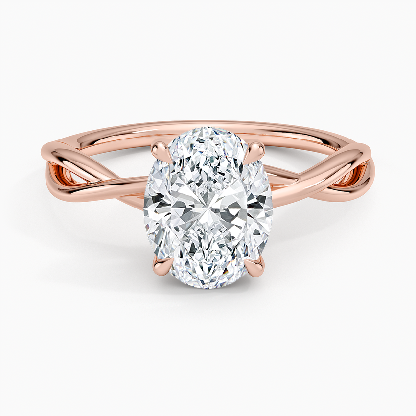 Alya Twist Solitaire Ring