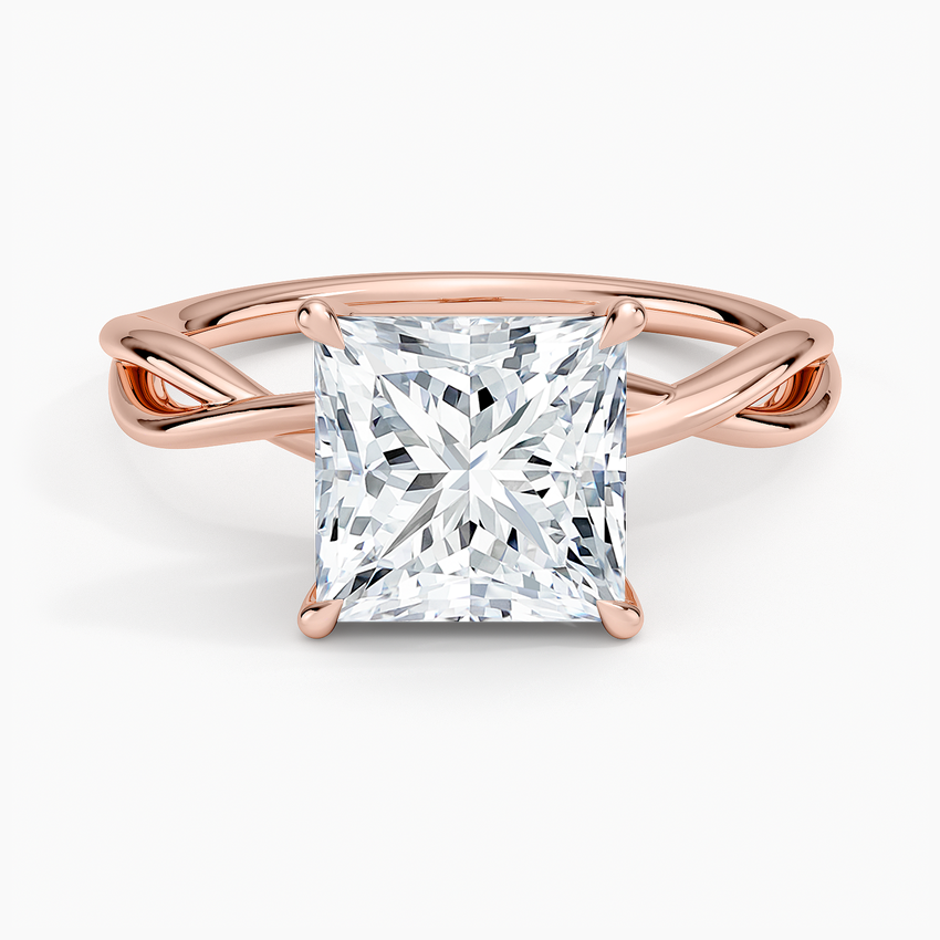 Alya Twist Solitaire Ring