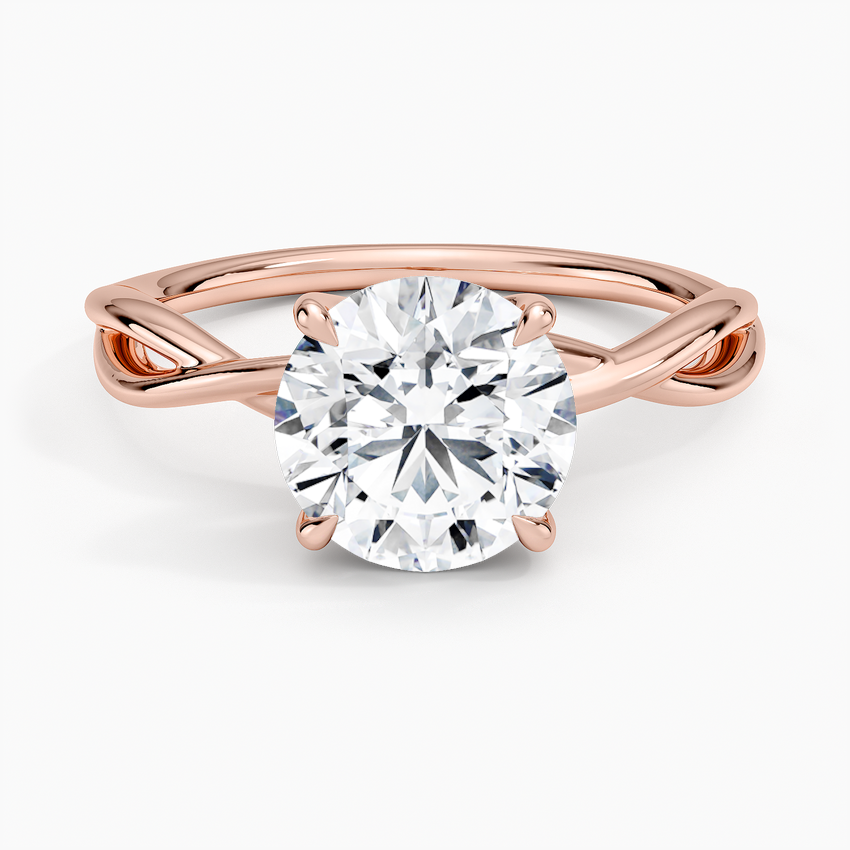 Alya Twist Solitaire Ring