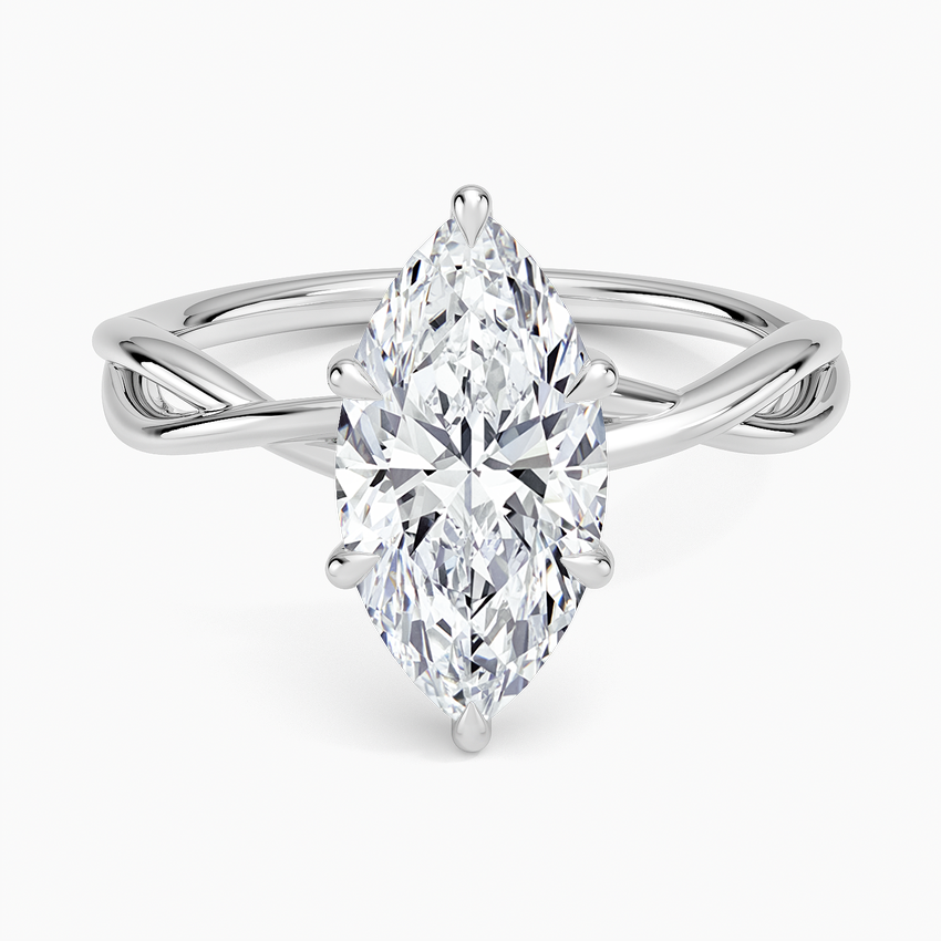 Alya Twist Solitaire Ring