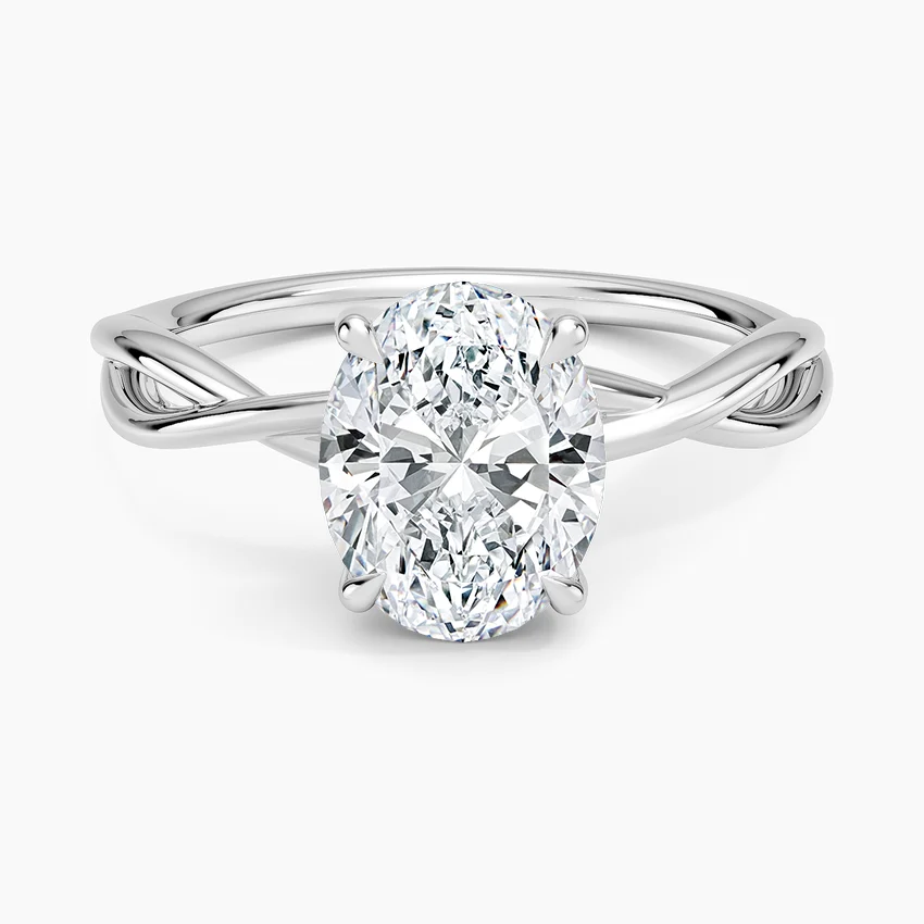 Alya Twist Solitaire Ring