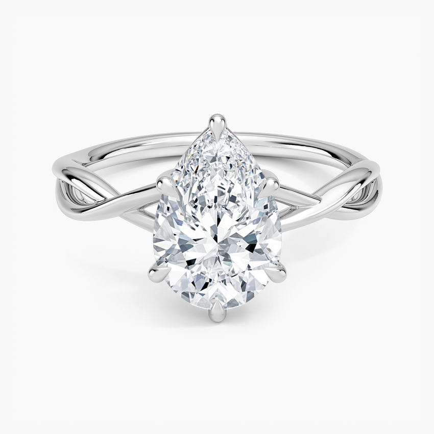 Alya Twist Solitaire Ring