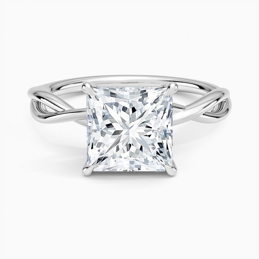 Alya Twist Solitaire Ring