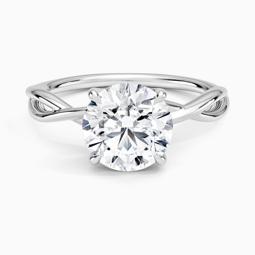 Alya Twist Solitaire Ring