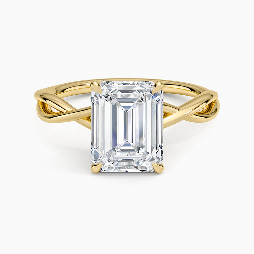 Alya Twist Solitaire Ring